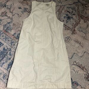 J. Crew white denim dress